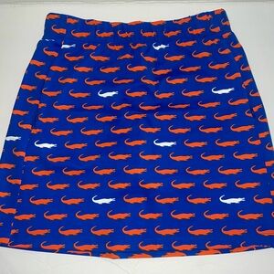 Sailor-Sailor Gator Blue, Orange And White Ladies XS Golf Tennis Skort NEW NWT